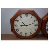 *2* Vintage Quartz Wall Clocks