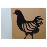 *2* Metal Rooster Yard Décor - 10.5"