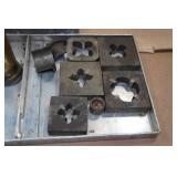 Vintage Torches with Pipe Thread Dies in Stainless Case