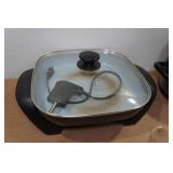 Assorted Kitchenware - Electric Griddle, Crockpot and Glasses