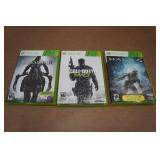 *3* XBOX 360 Games - Darksiders II, Call of Duty, Halo 4
