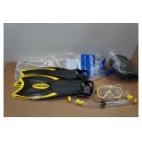 Cressi Adult Rondine Palau Fin Snorkel Set - Fin Size L/XL