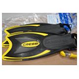Cressi Adult Rondine Palau Fin Snorkel Set - Fin Size L/XL