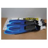 Cressi Agua Snorkel Fins - 5.5-6.5, 38-49