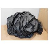 Sofa and Recliner Chaise Covers - Black Faux Leather
