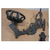 Vintage Cast Iron Oil Lamp Holders