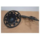 Vintage Cast Iron Oil Lamp Holders