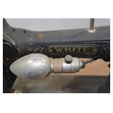 Antique White Rotary Sewing Machine