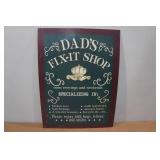 Novelty Raised Metal Sign - Dad