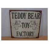 Novelty Metal Sign - Teddy Bear Toy Factory