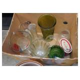 Assorted Kitchenware - Crockpot, Glassware, Plates
