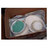 Assorted Kitchenware - Crockpot, Glassware, Plates