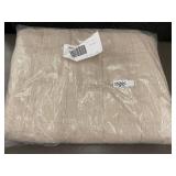 French Linen Box Stitch Quilt King/Cal King, Used and Washed