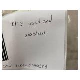 French Linen Box Stitch Quilt King/Cal King, Used and Washed
