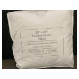 Bokser Home 20 x 20 Inch Feather Down Pillow