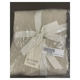 Bokser Home 100% French Linen Twin Sheet Set in Putty Heather