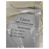 King/Cal King 100% French Linen Duvet Cover