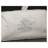 Bokser Home Firm Feather Down King Pillow Set, 20x36in, 80% Feather 20% Down