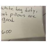 Bokser Home Firm Feather Down King Pillow Set, 20x36in, 80% Feather 20% Down