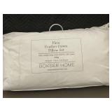 Bokser Home Firm Feather Down King Pillow Set 20x36in