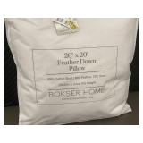 Bokser Home 20x20 Inch Feather Down Pillow