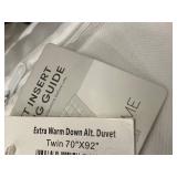 Bokser Home Extra Warm Down Alternative Twin Duvet Insert 70x92