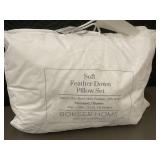 Bokser Home Soft Feather Down Pillow Set Standard/Queen