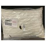 French Linen Decorative Throw Pillow 15in x 22in - Charcoal Pencil Stripe