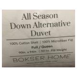 Bokser Home All Season Down Alternative Duvet Full/Queen 90x94in