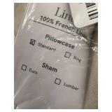 Bokser Home 100% French Linen Standard Pillowcase Set