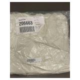 100% French Linen King Bedskirt in White