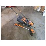LawnMaster CLM2413A 24V Electric Lawn Mower and Trimmer Set