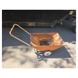 2 Wheel Older Metal Wheelbarrow
