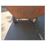 2 Wheel Older Metal Wheelbarrow
