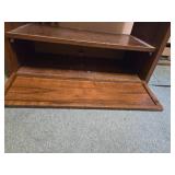 Wooden TV Stand with Media Compartment