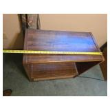 Wooden TV Stand with Media Compartment