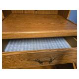 Microwave Cabinet with Drawer and Shelves