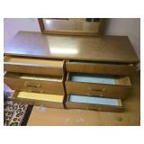 Mid-Century Modern Dresser with Mirror, Approx. 54" wide
