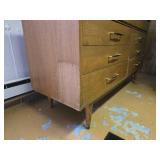 Mid-Century Modern Dresser with Mirror, Approx. 54" wide