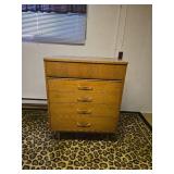 Mid-Century Modern Wooden Dresser approx. 34" wide