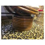 Rattan and Wicker Chairs and Foot Stool