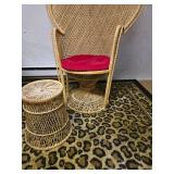 Rattan and Wicker Chairs and Foot Stool
