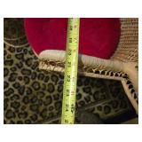 Rattan and Wicker Chairs and Foot Stool