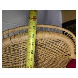 Rattan and Wicker Chairs and Foot Stool