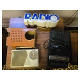 Vintage Radios and Tape Recorder including General Electric, Avon, and Panasonic