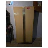 National Guard Double Door Metal Cabinet with Mason Jars Approx. 30" wide, 15" deep, 66" tall