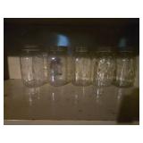 National Guard Double Door Metal Cabinet with Mason Jars Approx. 30" wide, 15" deep, 66" tall