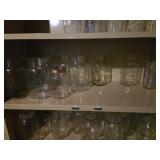 National Guard Double Door Metal Cabinet with Mason Jars Approx. 30" wide, 15" deep, 66" tall