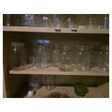 National Guard Double Door Metal Cabinet with Mason Jars Approx. 30" wide, 15" deep, 66" tall