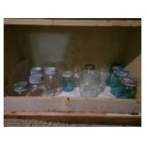 National Guard Double Door Metal Cabinet with Mason Jars Approx. 30" wide, 15" deep, 66" tall